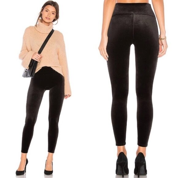 NEW Spanx Velvet Leggings Black Style 2070 Size XL NWT - Picture 2 of 10